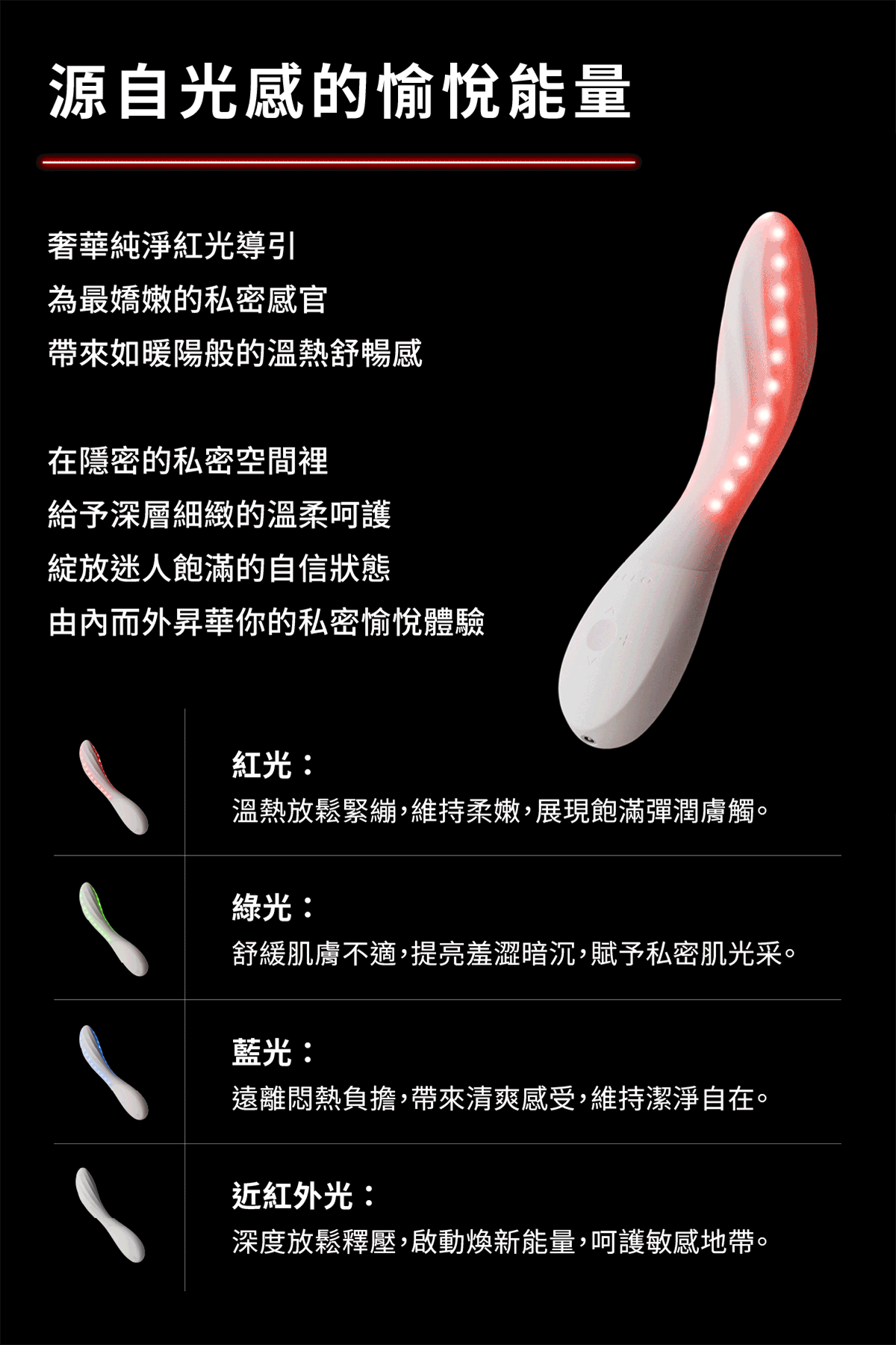 LELO MONA Spectra,LELO,瑞典 LELO,情趣用品,情趣玩具,G點按摩棒,高潮按摩棒,G點按摩器,紅光愉悅按摩器