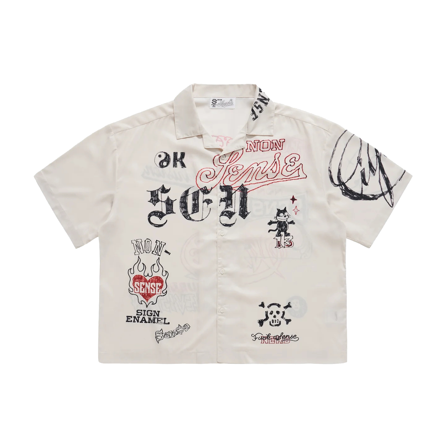 【車庫服飾】SENSE Graffiti Sketch Camp Shirt