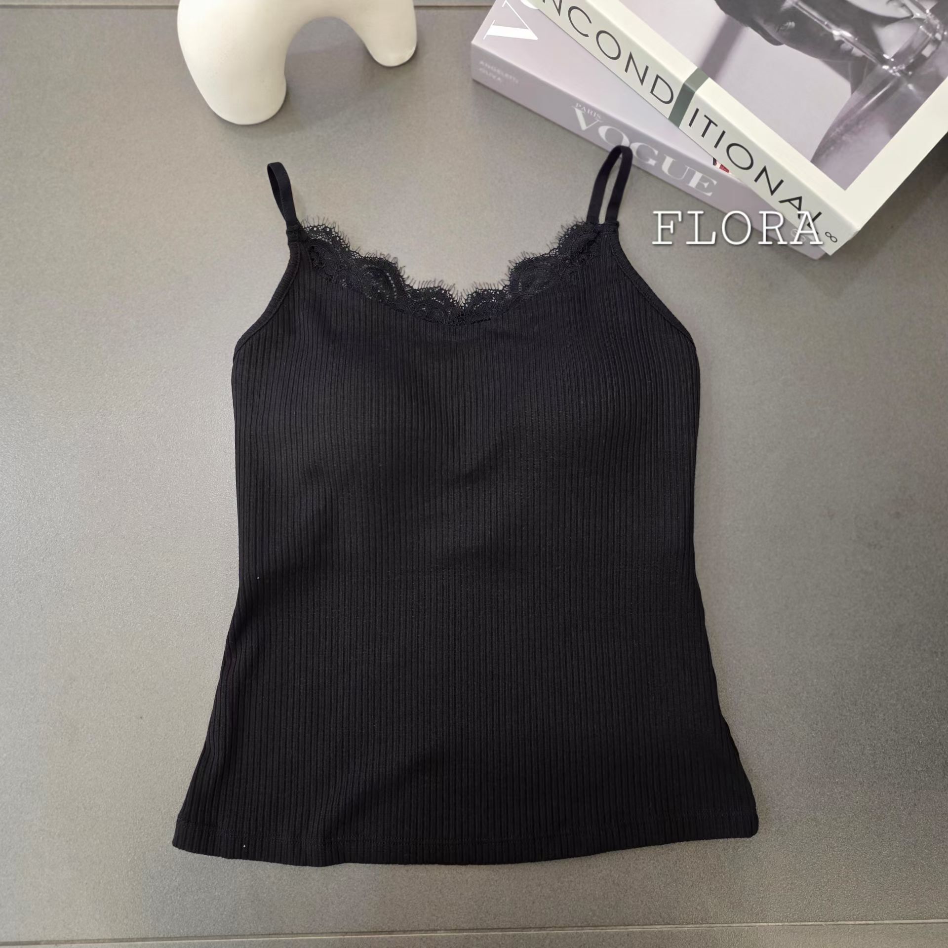 WW2697 連pad Lace bra top