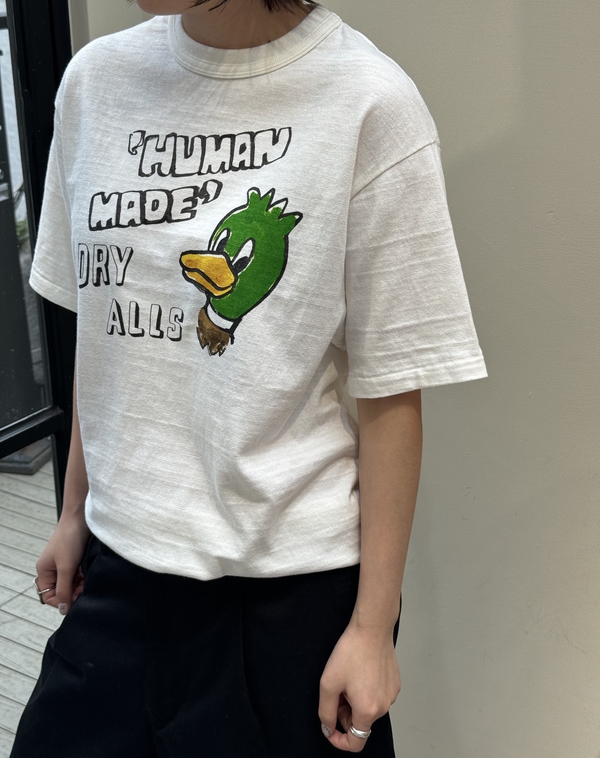 <潮流男女孩們撿便宜囉🔥>HUMAN MADE GRAPHIC T-SHIRT 字體 鴨子 短T