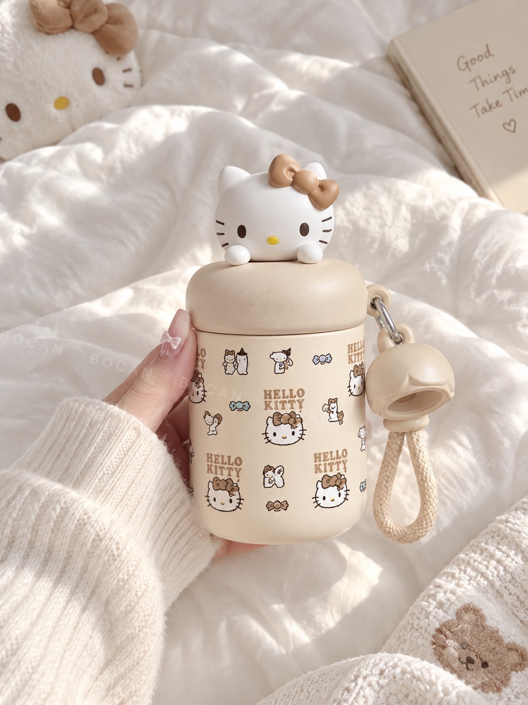 正版授權 SANRIO 三麗鷗  迷你 吸管 保冷/保溫杯 380ML