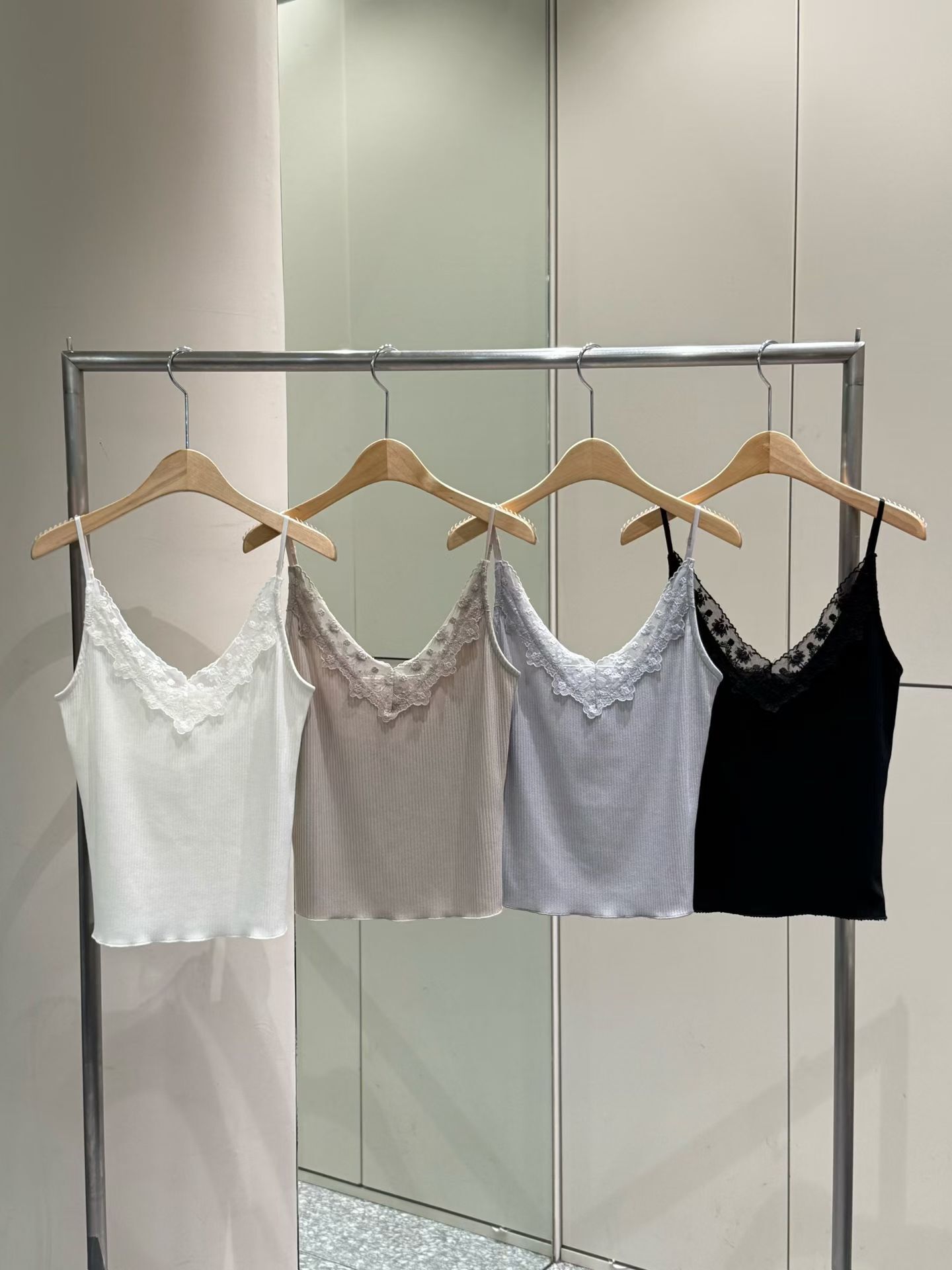 WW2698 French Intricate Lace Cami