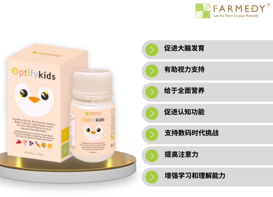 FD02 "Farmedy Optify Kids Eye Care 60'  $228/1盒 $1248/買6盒送2盒