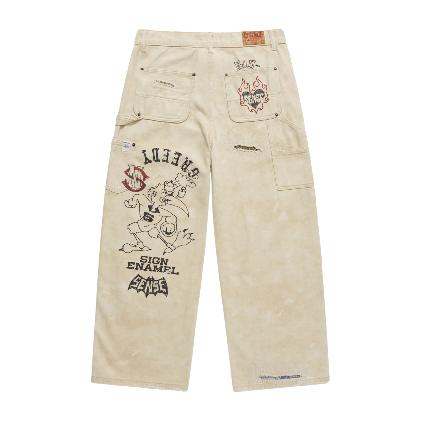 【車庫服飾】SENSE Graffiti Mud-Painter Pants