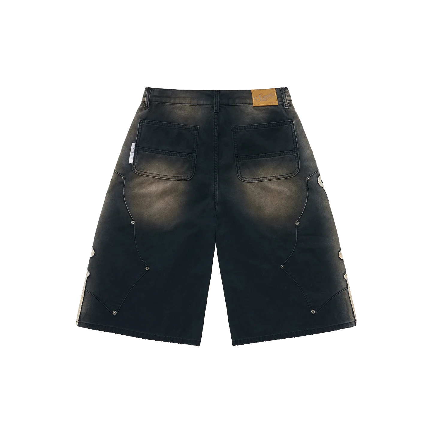 【車庫服飾】SENSE Bone Applique Work Shorts