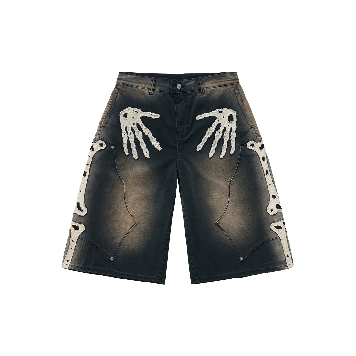 【車庫服飾】SENSE Bone Applique Work Shorts