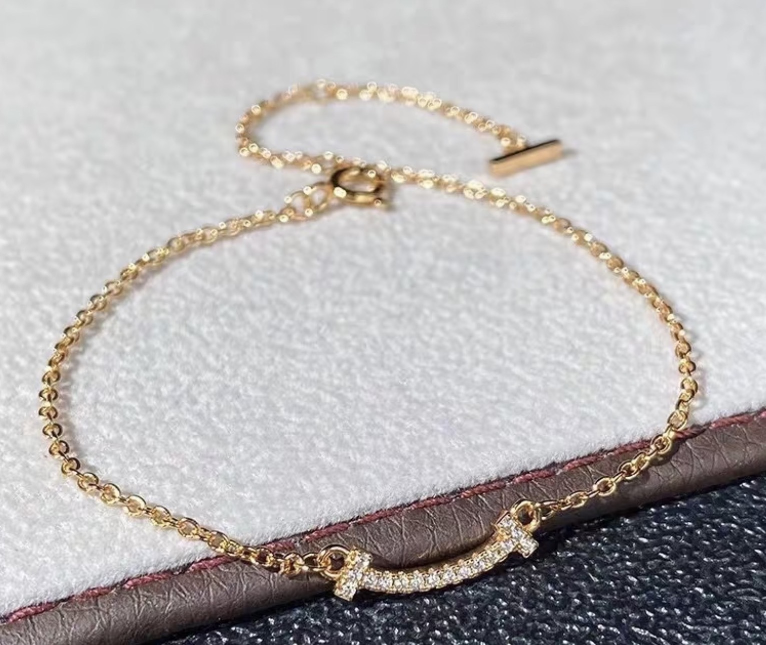 Tiffany & Co. T Smile Small Bracelet 微笑手鏈 18K 玫瑰金 小號