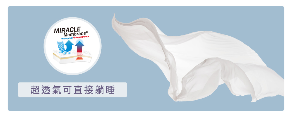 寢之堡保潔墊超透氣可直接躺睡