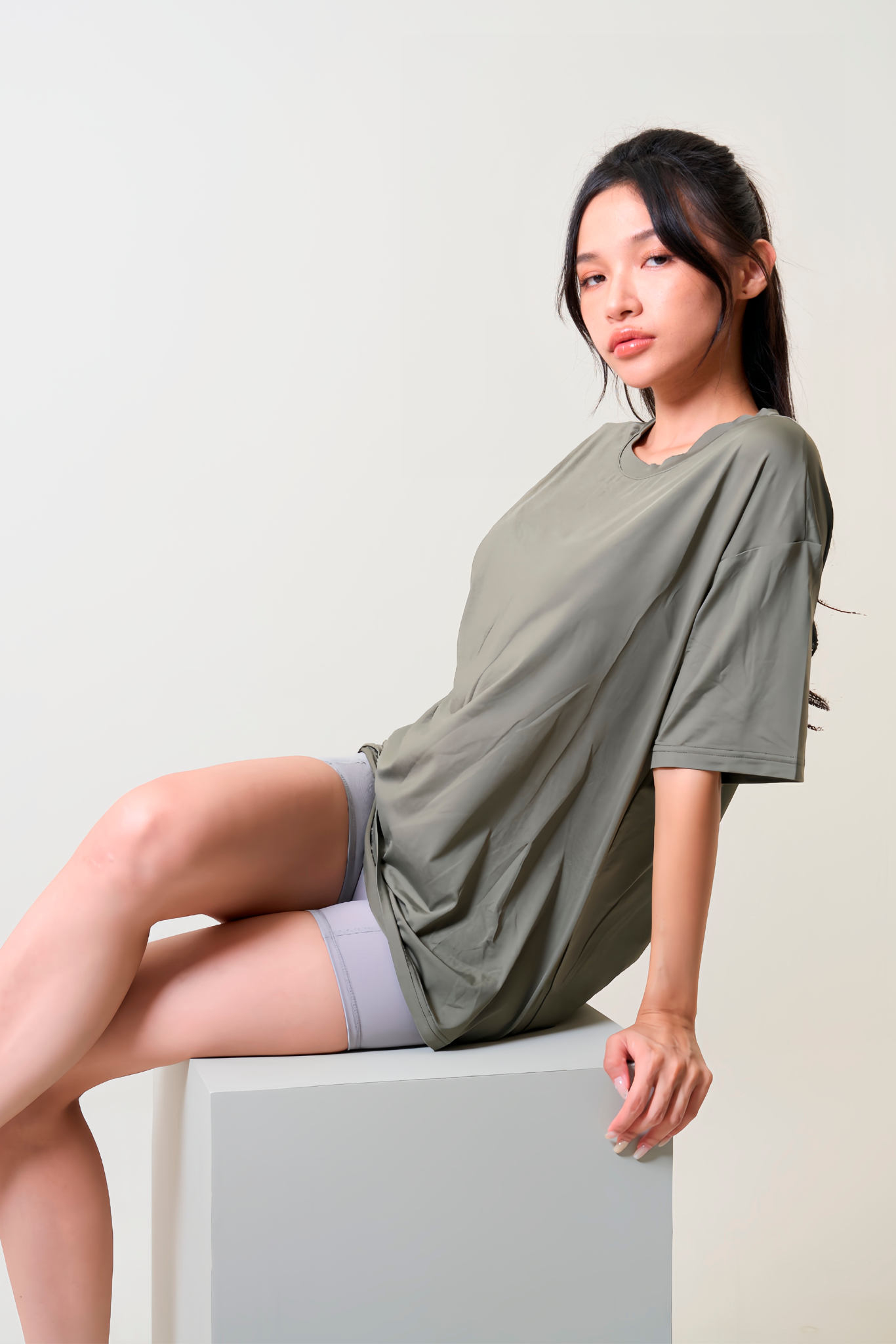 女款OVERSIZE短袖-迷霧森林