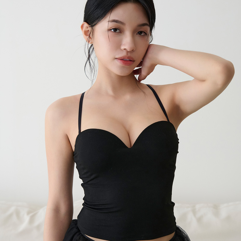 【Ice Pon Pon】Bra Top (Black)