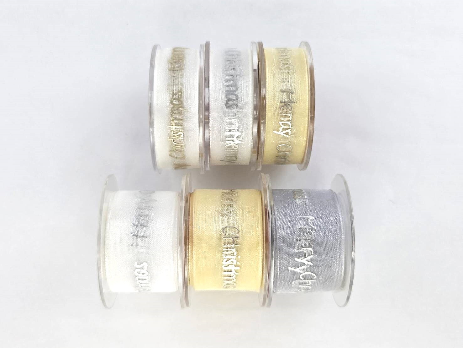 Golden Merry Christmas/Organza