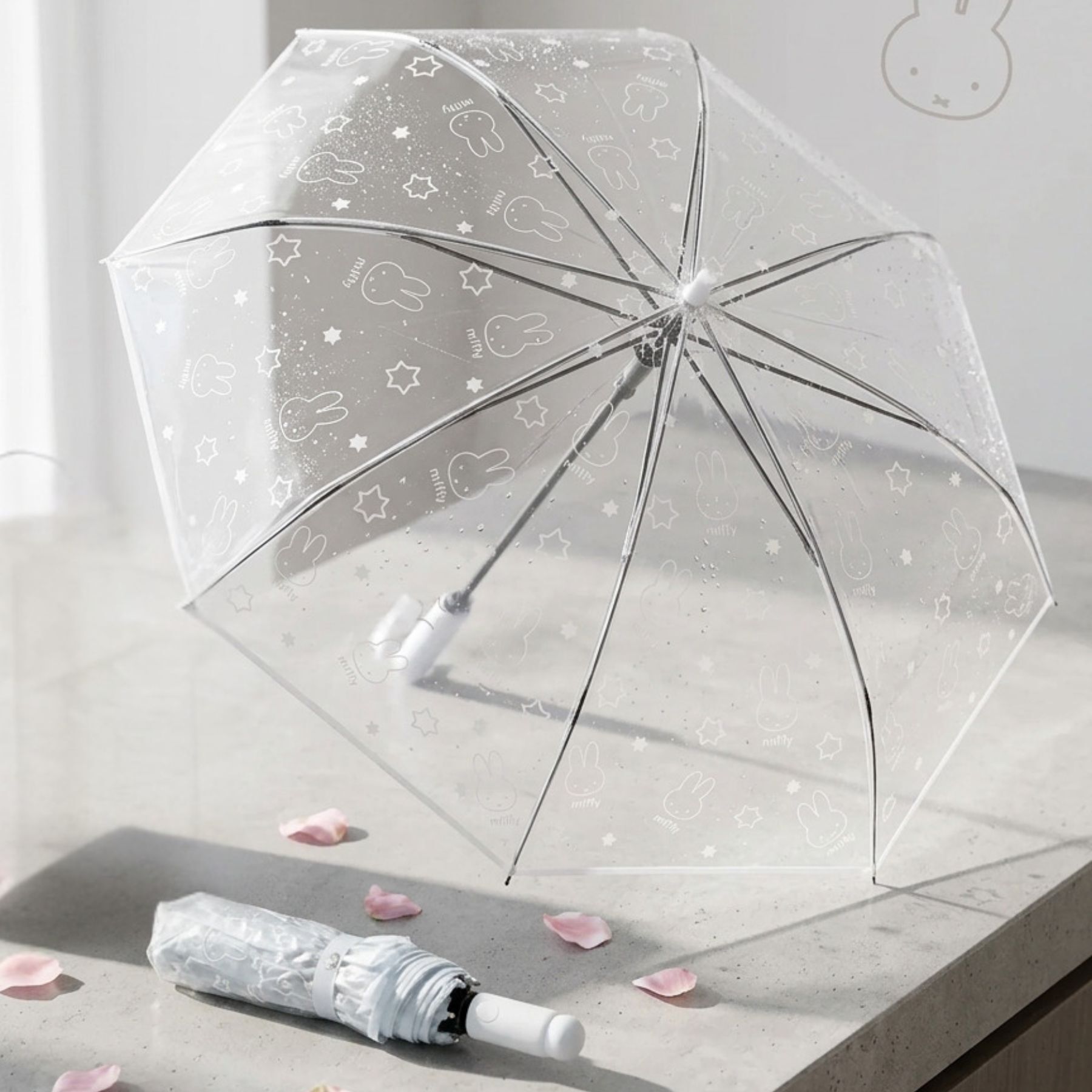 Miffy Semi-Automatic Folding Umbrella | Rain Umbrella