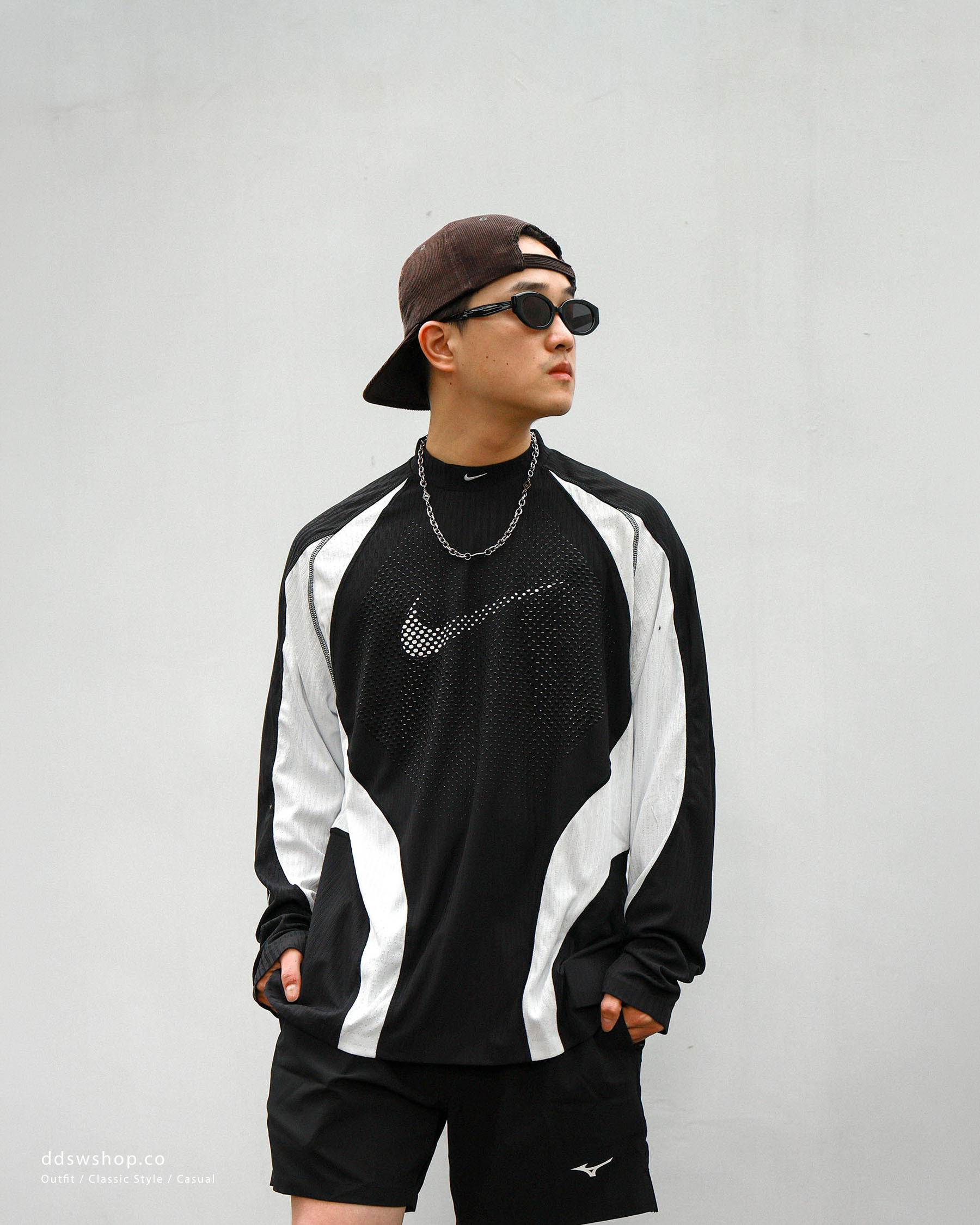Nike Tech Dri-FIT ADV Jersey 機能長袖 黑白