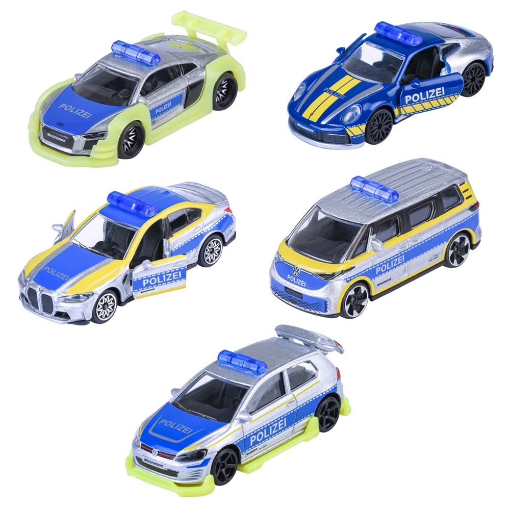 美捷輪小汽車-Tune It Safe警車五入組