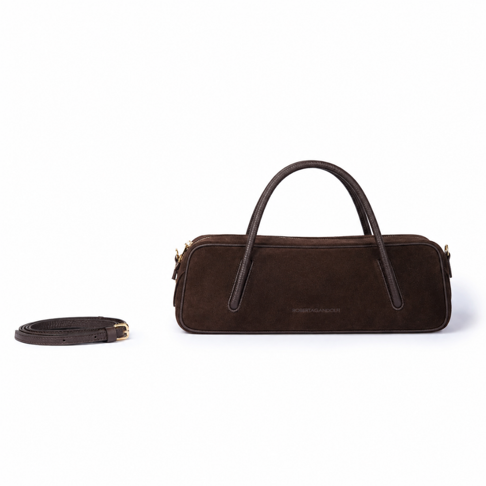 SMA-GGG0918-013 CELINE SUEDE ENLONGATED SMALL-MORO (A13)