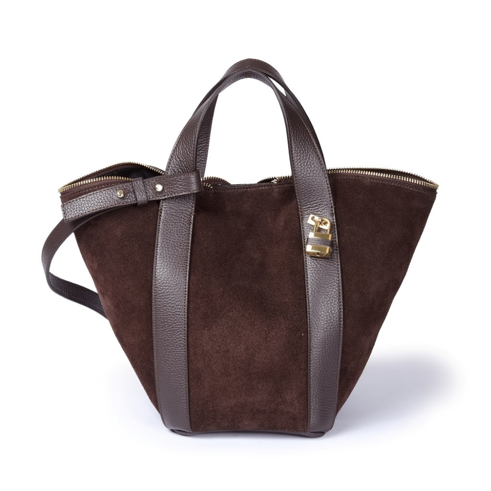 SMA-GGG0918-021 HOLLY SUEDE SMALL (TRANSFORMER)-MORO (A21)