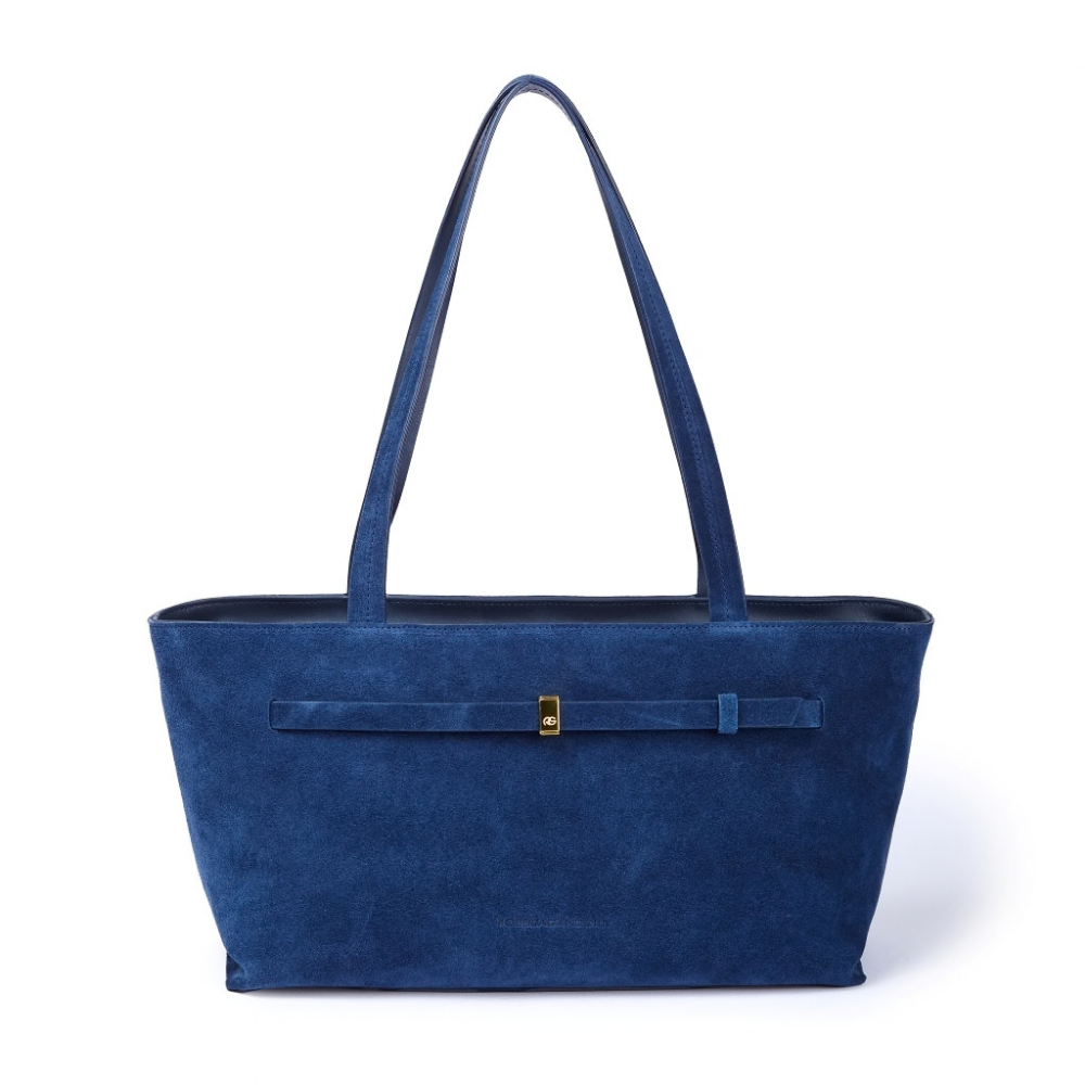 SMA-GGG0918-037 SVEVA SUEDE SHOPPING ENLONGATED-BLU (A37)