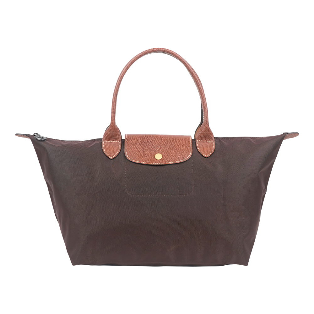 【Longchamp】L號短把 Le Pliage 摺疊肩背包(摩卡色)