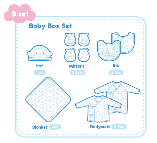 【Petit House】Newborn Collection：Cinnamoroll Gift Set B