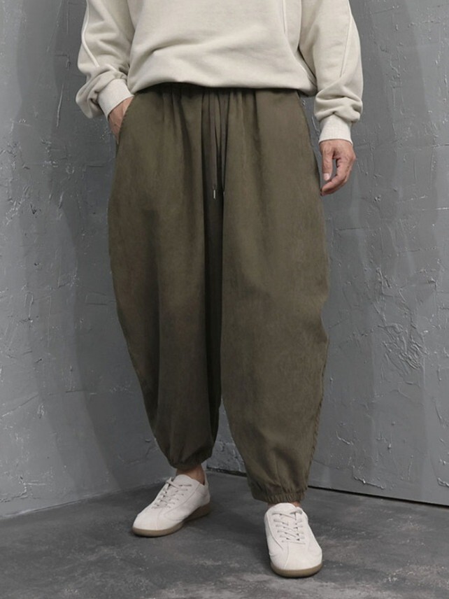 Suede Harem Joggers