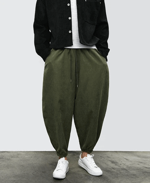 Suede Harem Joggers