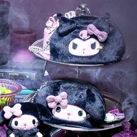 SANRIO HOUSE PINK x BLACK 黑粉 化妝包 收納包 花小兔 KITTY 三麗鷗
