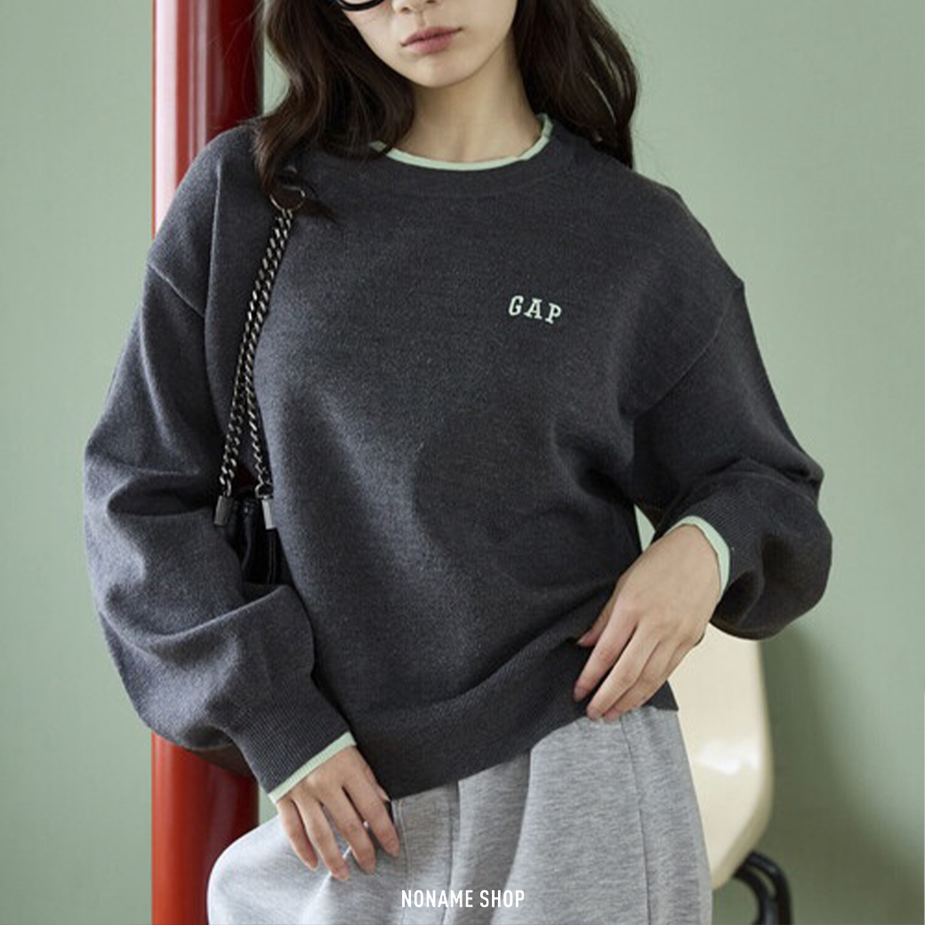 PUBLUX × GAP 限定聯名款 撞色 針織衫 長袖 四色 (女款)