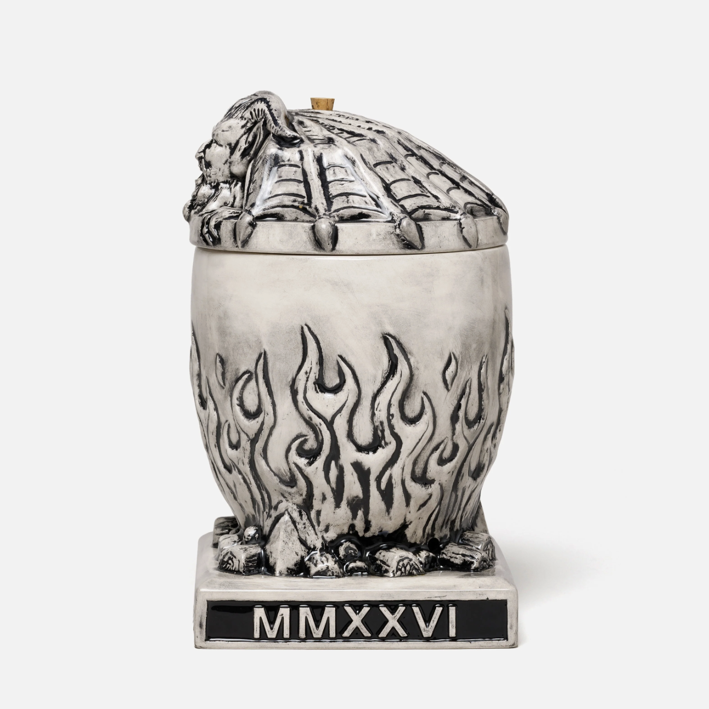 -(C032)-NEIGHBORHOOD  CAULDRON INCENSE CHAMBER 撒旦 魔鬼 鍋爐 線香座 -262AINH-AC01