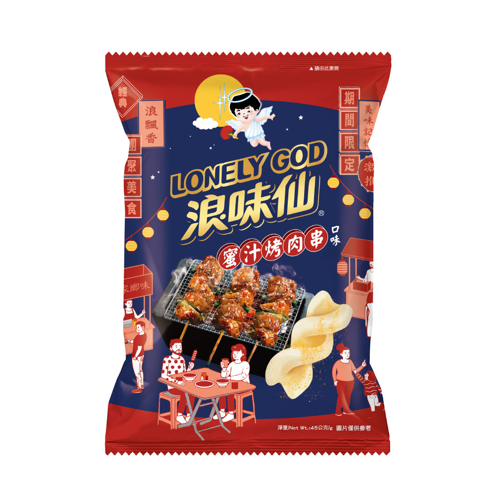 浪味仙- 蜜汁烤肉串口味(洋芋捲)(多規格)