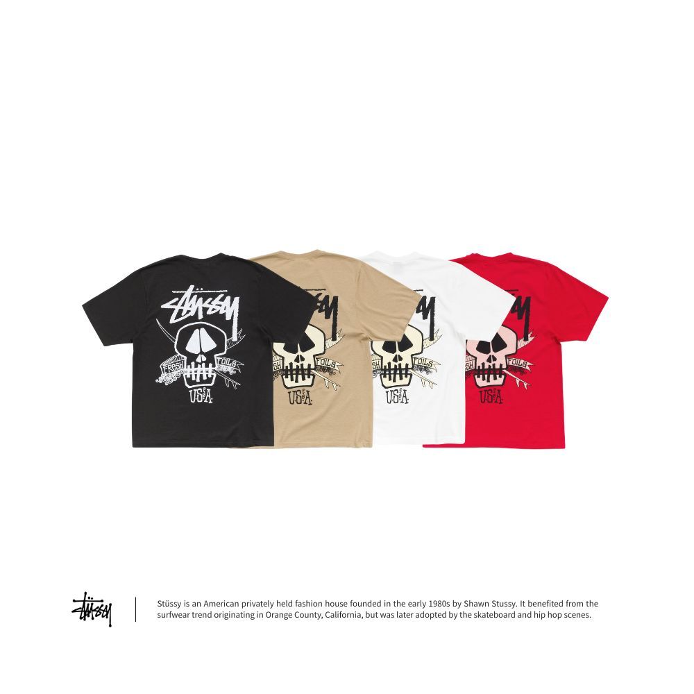 Stussy Fresh Foils Tee骷髏印花短T