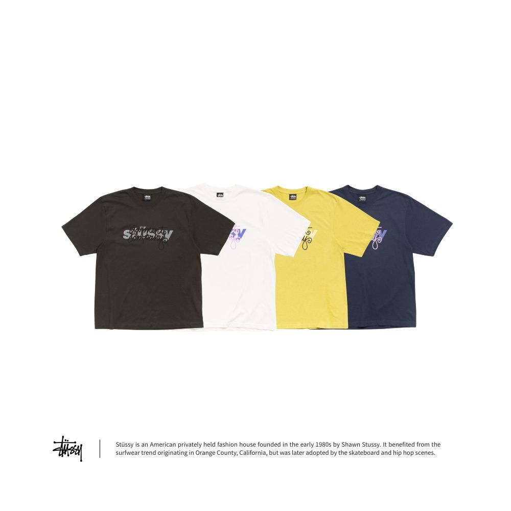 Stussy Garment Company塗鴉字體短T