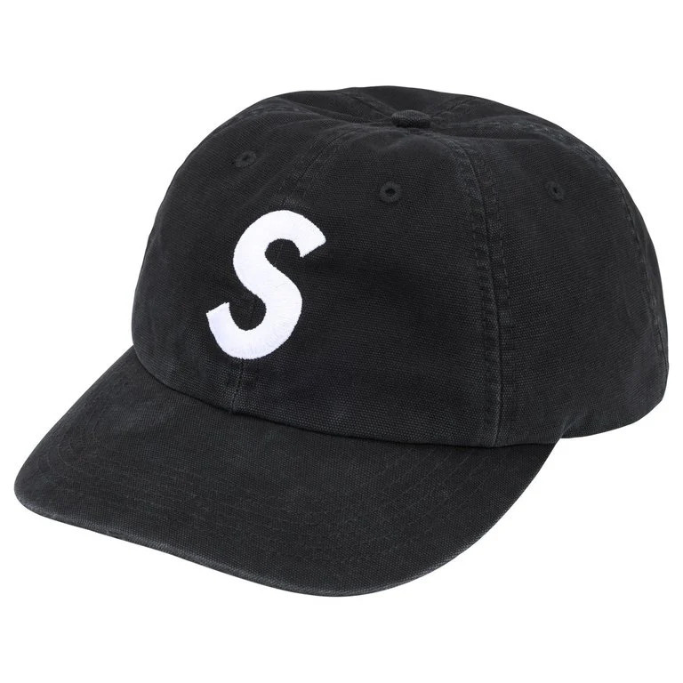 Classic Washed Canvas S Logo 6-Panel - Black| FW26H3