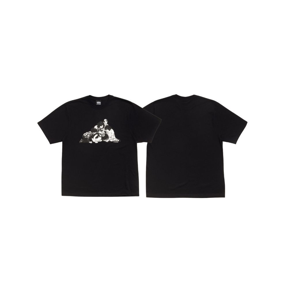 Stussy KIDS TEE人物插畫圖騰短T
