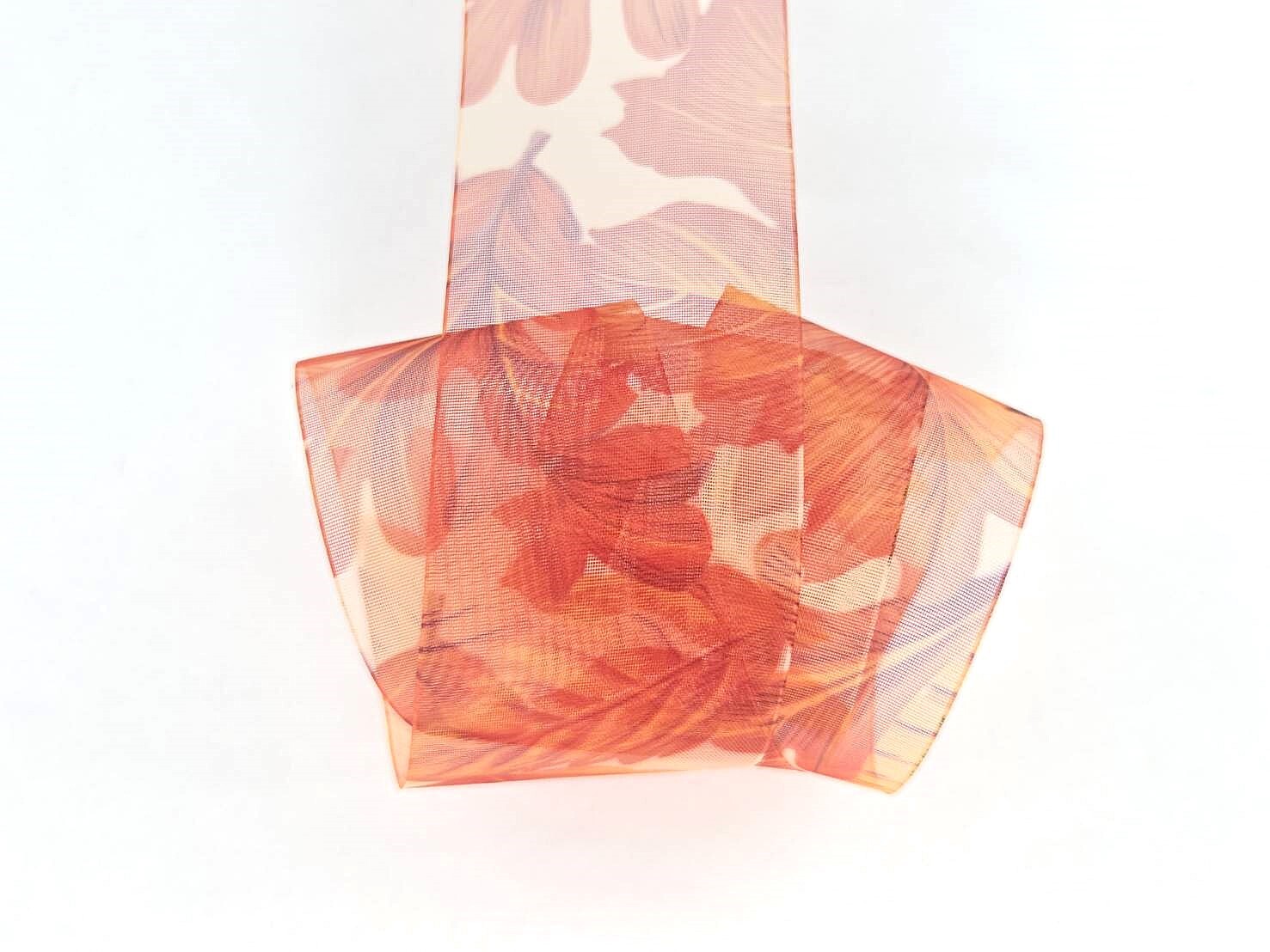 Autumn Grove Leaves / Soft Organza