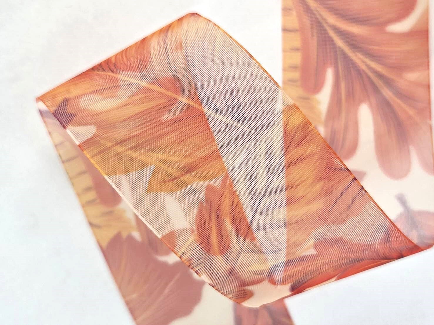 Autumn Grove Leaves / Soft Organza
