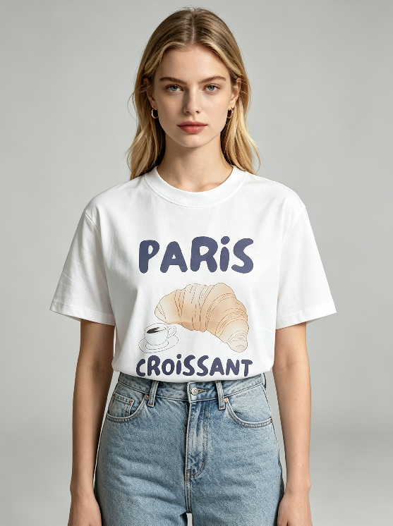 WC19 法國Lune de Moon Paris Croissant Tee(19)