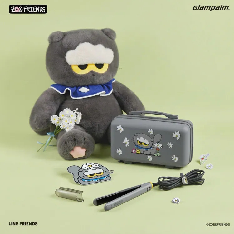 GLAMPALM GP201T 專業造型夾 (GLAMPALM x ZO&FRIENDS 特別版)