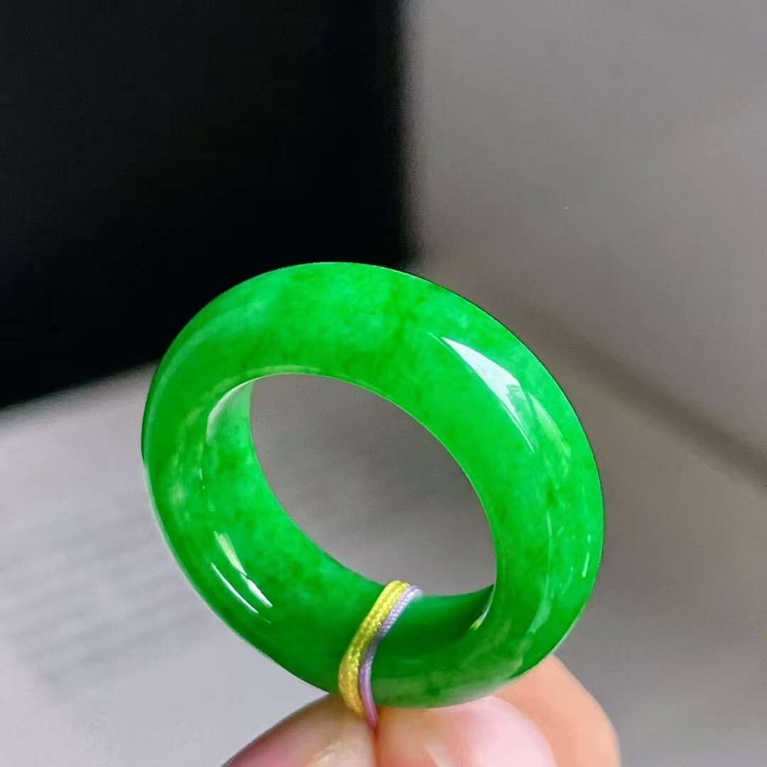 95223 翡翠冰陽綠戒圈 (圈口 13號)