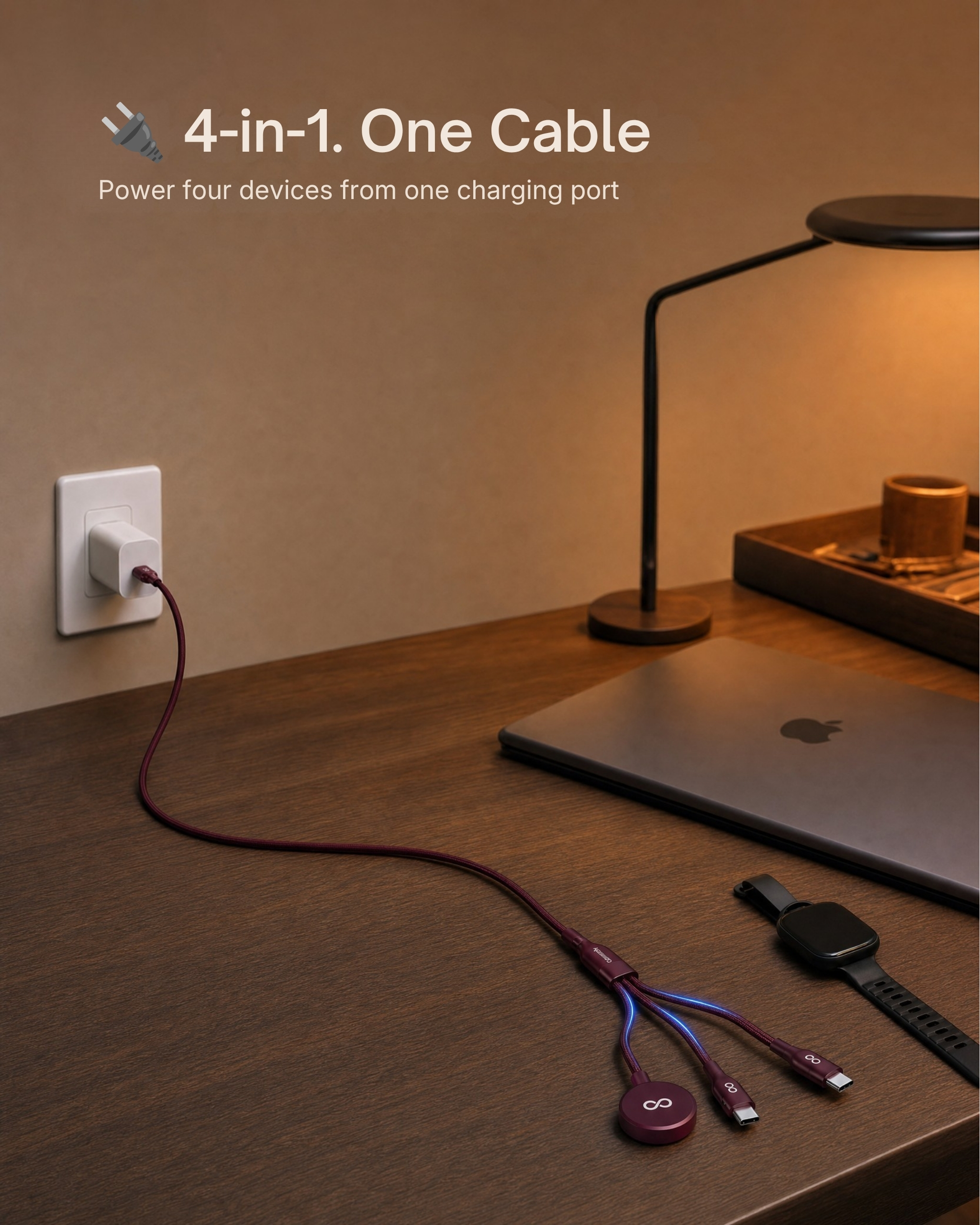 Connecty QuadLink-PRO PD100W 4-in-1 Cable 1.2m CC241