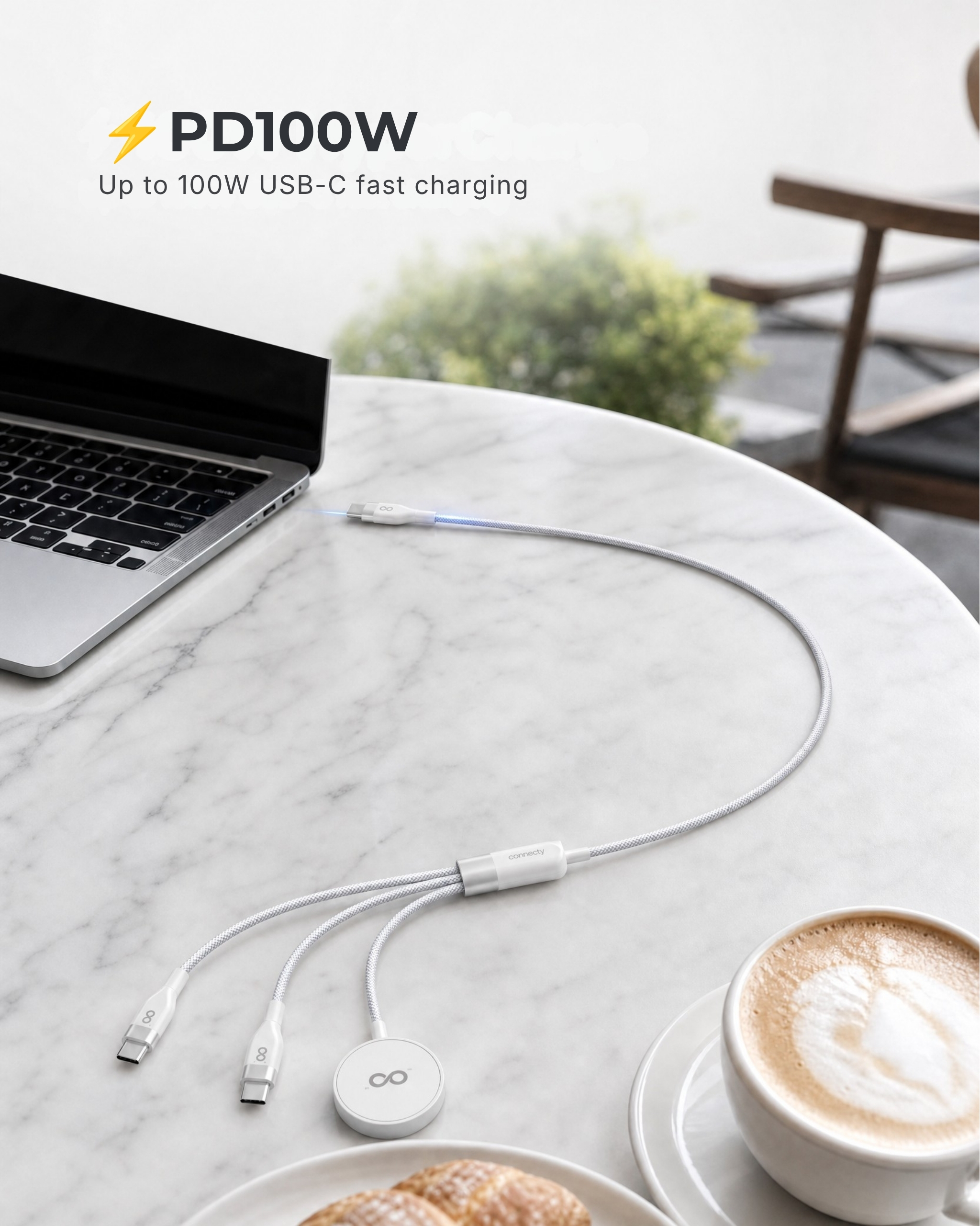 Connecty QuadLink-PRO PD100W 4-in-1 Cable 1.2m CC241