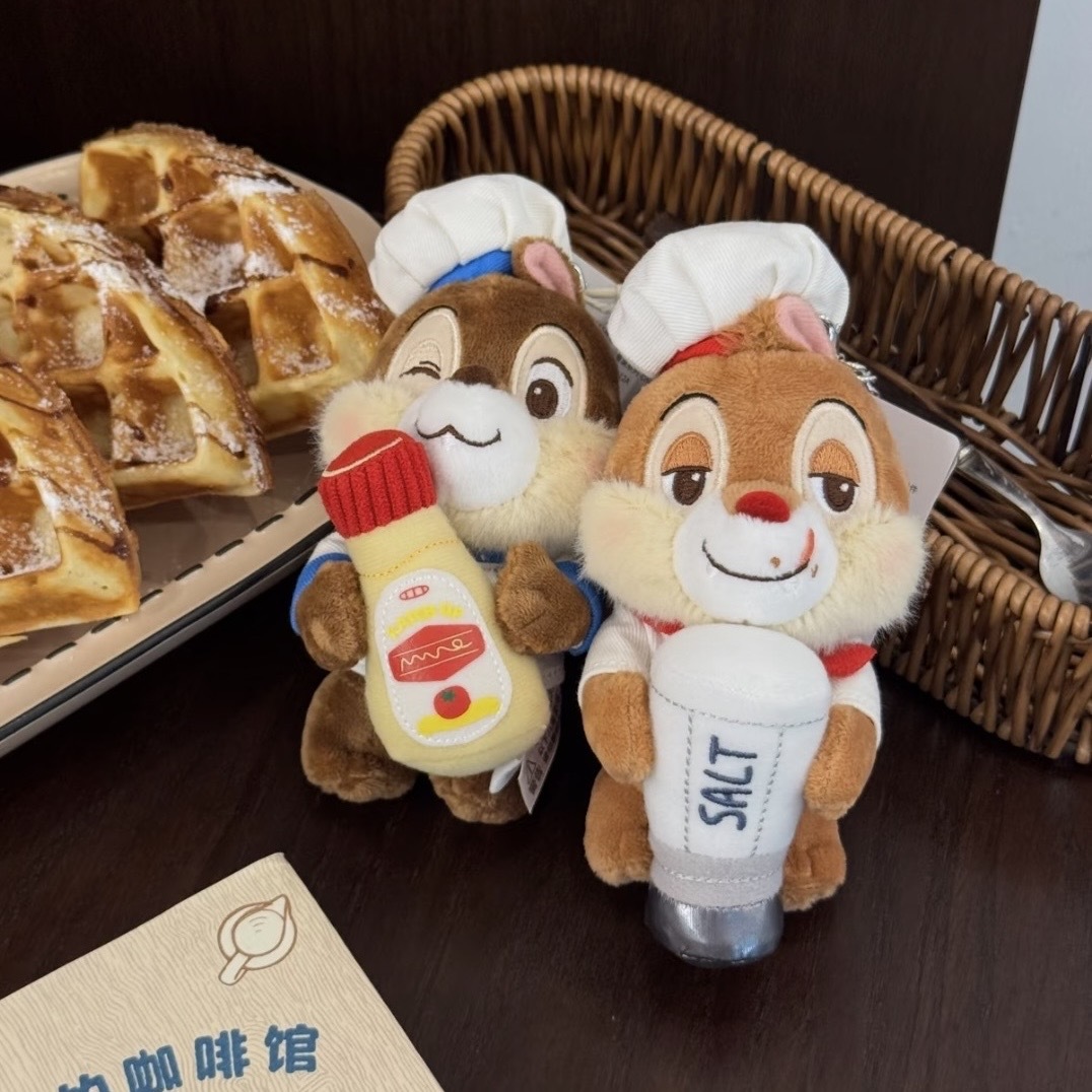 DISNEY 迪士尼 晨間餐桌 奇奇蒂蒂 "吊飾" CHIP 鹽巴罐 醬料罐造型