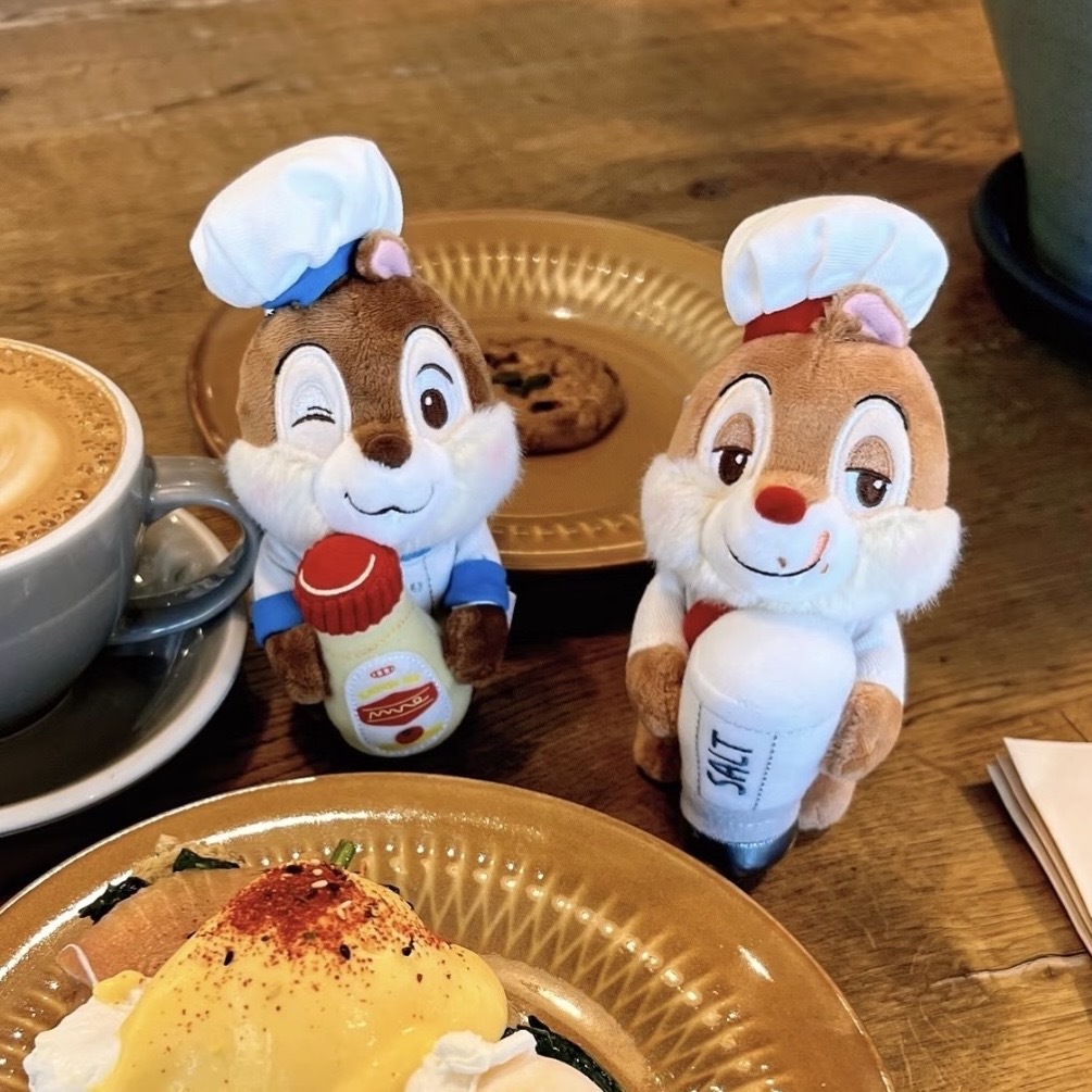 DISNEY 迪士尼 晨間餐桌 奇奇蒂蒂 "吊飾" CHIP 鹽巴罐 醬料罐造型
