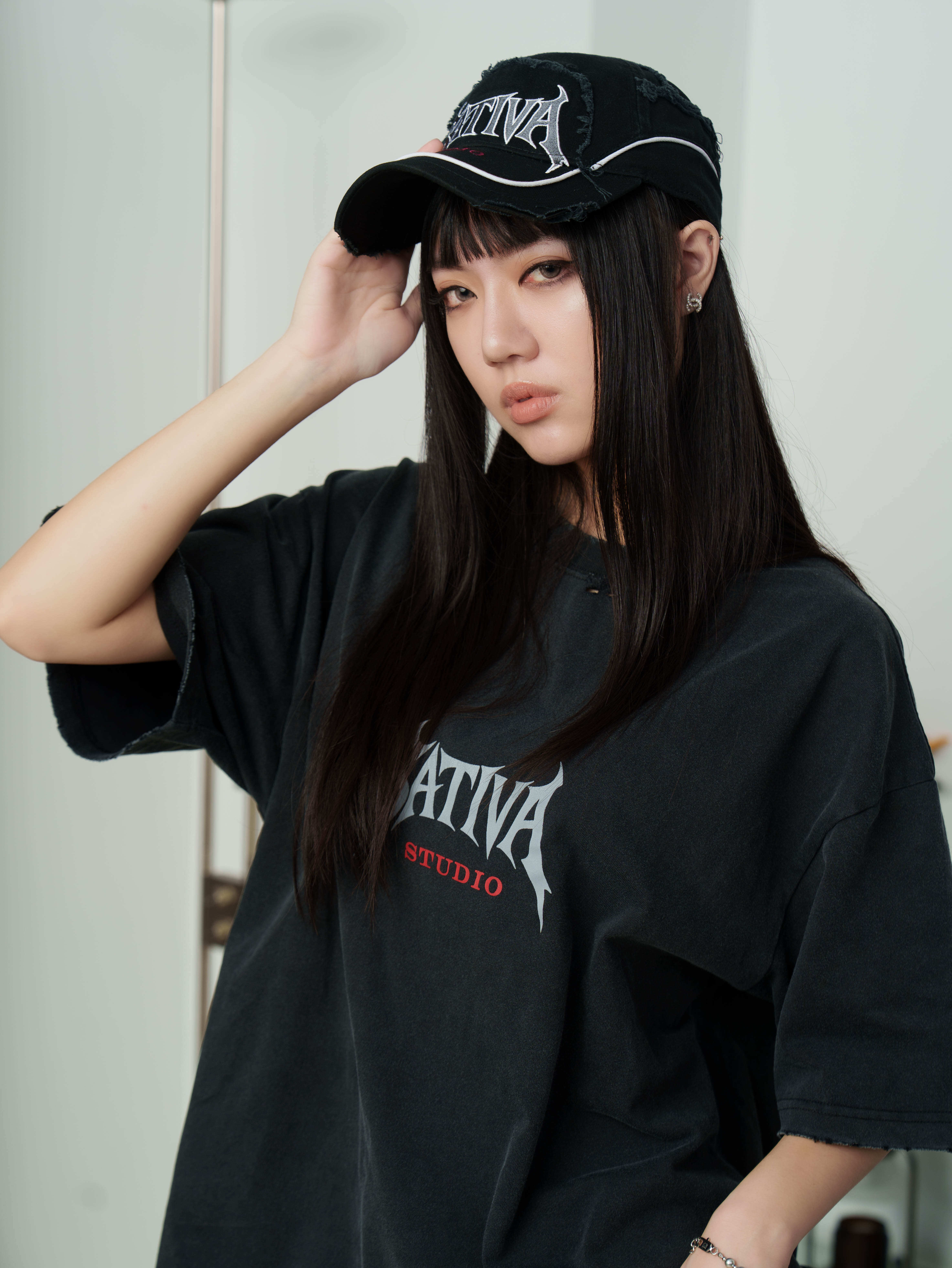 SATIVA MS-01 “Erosion” Tee 不規則 孔洞 磨邊 破壞 短袖 2色