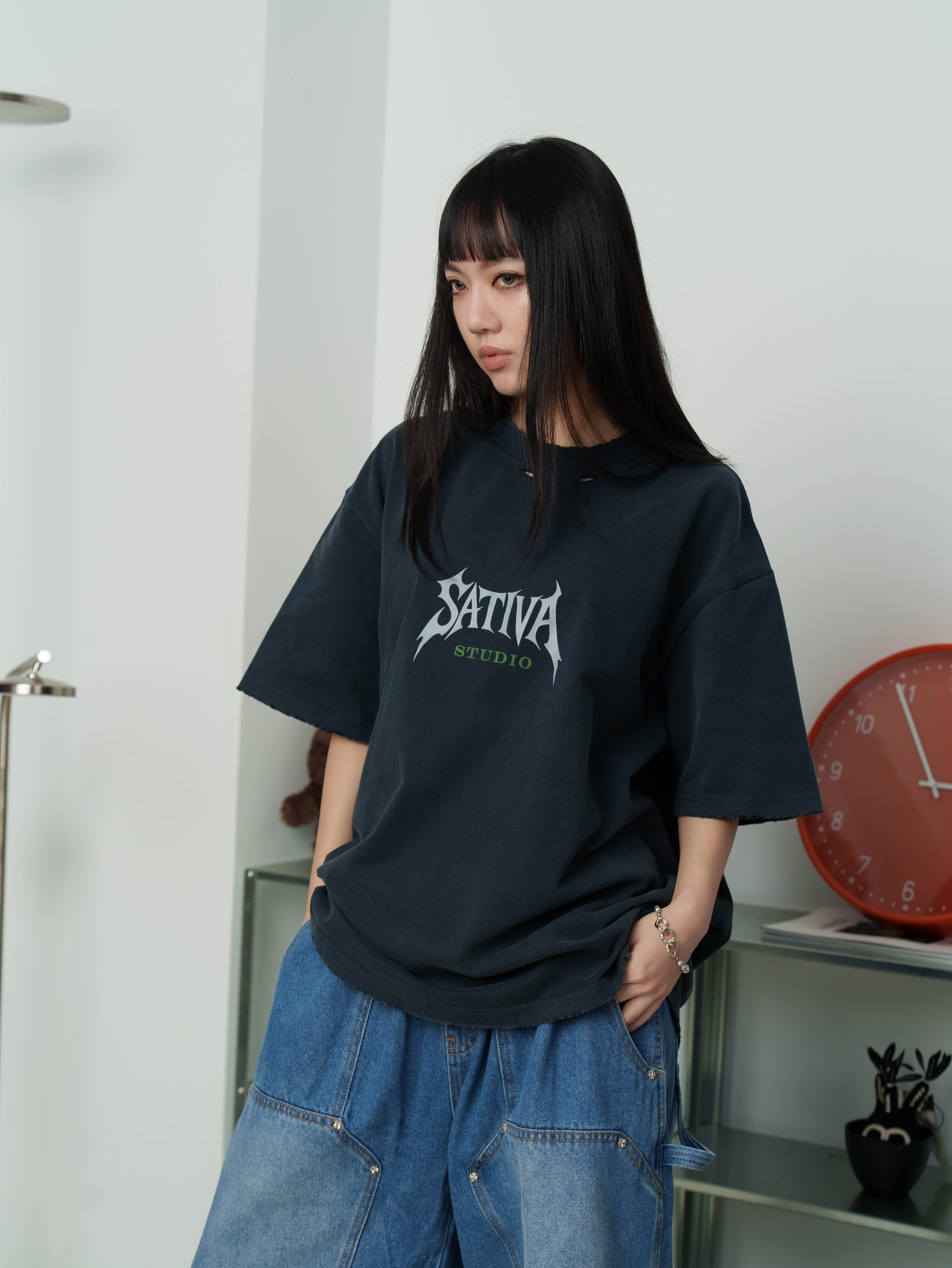 SATIVA MS-01 “Erosion” Tee 不規則 孔洞 磨邊 破壞 短袖 2色