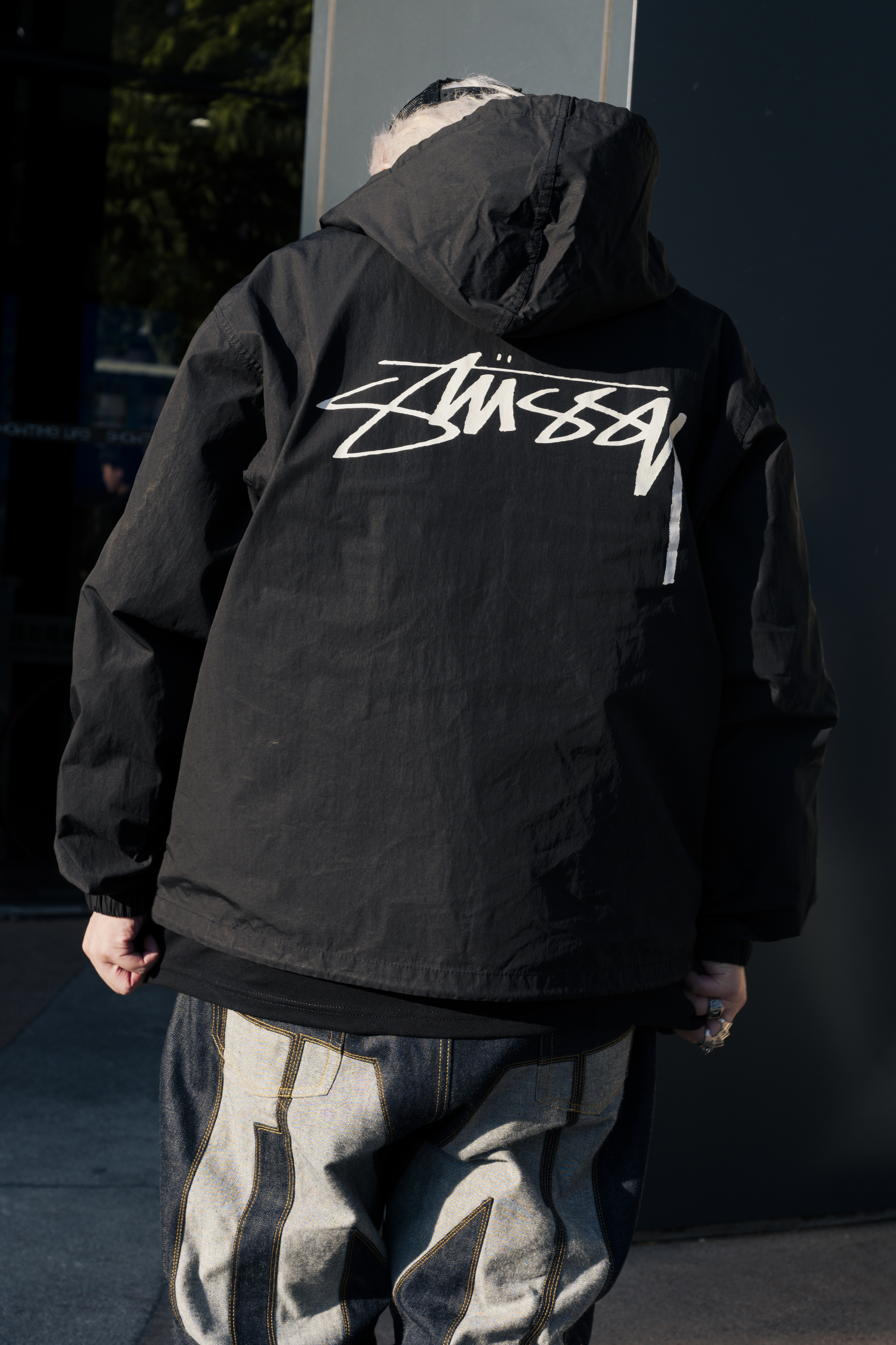 ☆ETW☆【EASY TO WEAR】STUSSY WAXED COTTON BEACH SHELL 衝鋒衣 反光 連帽外套 秋冬