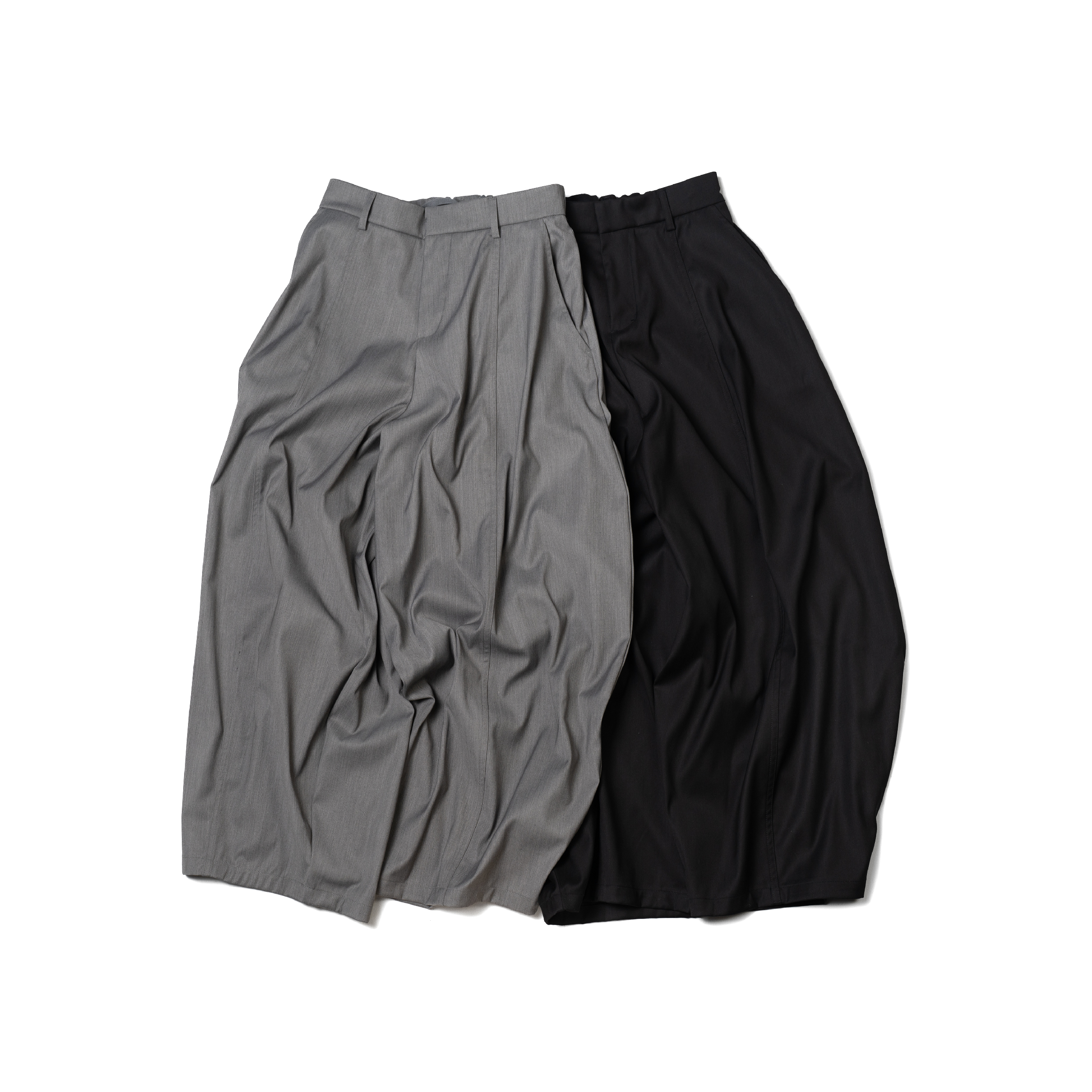 ORDINARY 3D Curved Wide-Leg Slacks 立體彎刀闊腿西裝褲