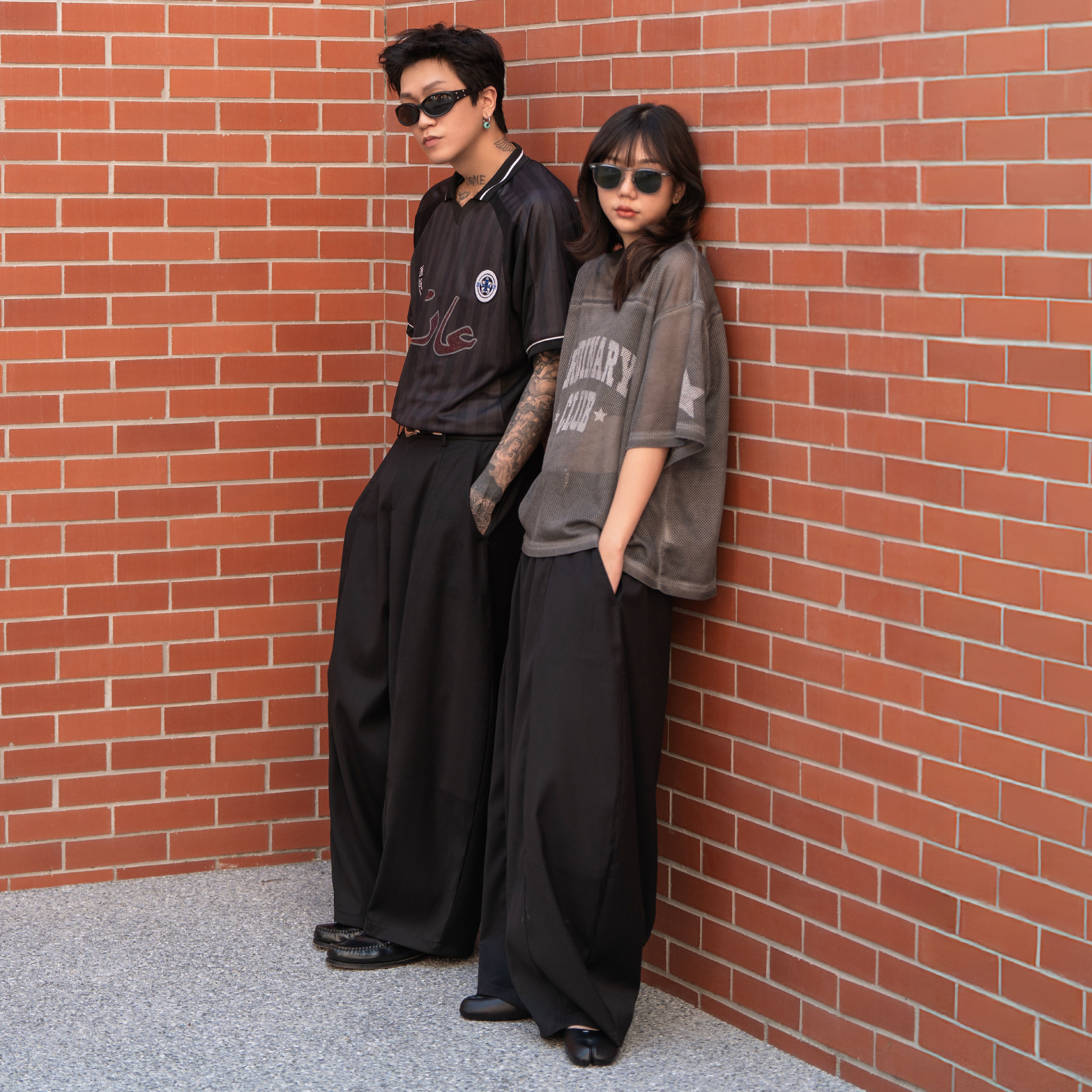 ORDINARY 3D Curved Wide-Leg Slacks 立體彎刀闊腿西裝褲