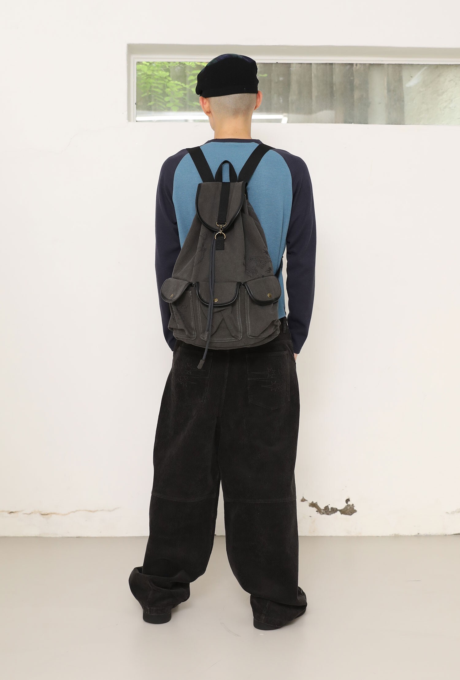 Niceghostclub CANVAS 3POCKET RUCKSACK