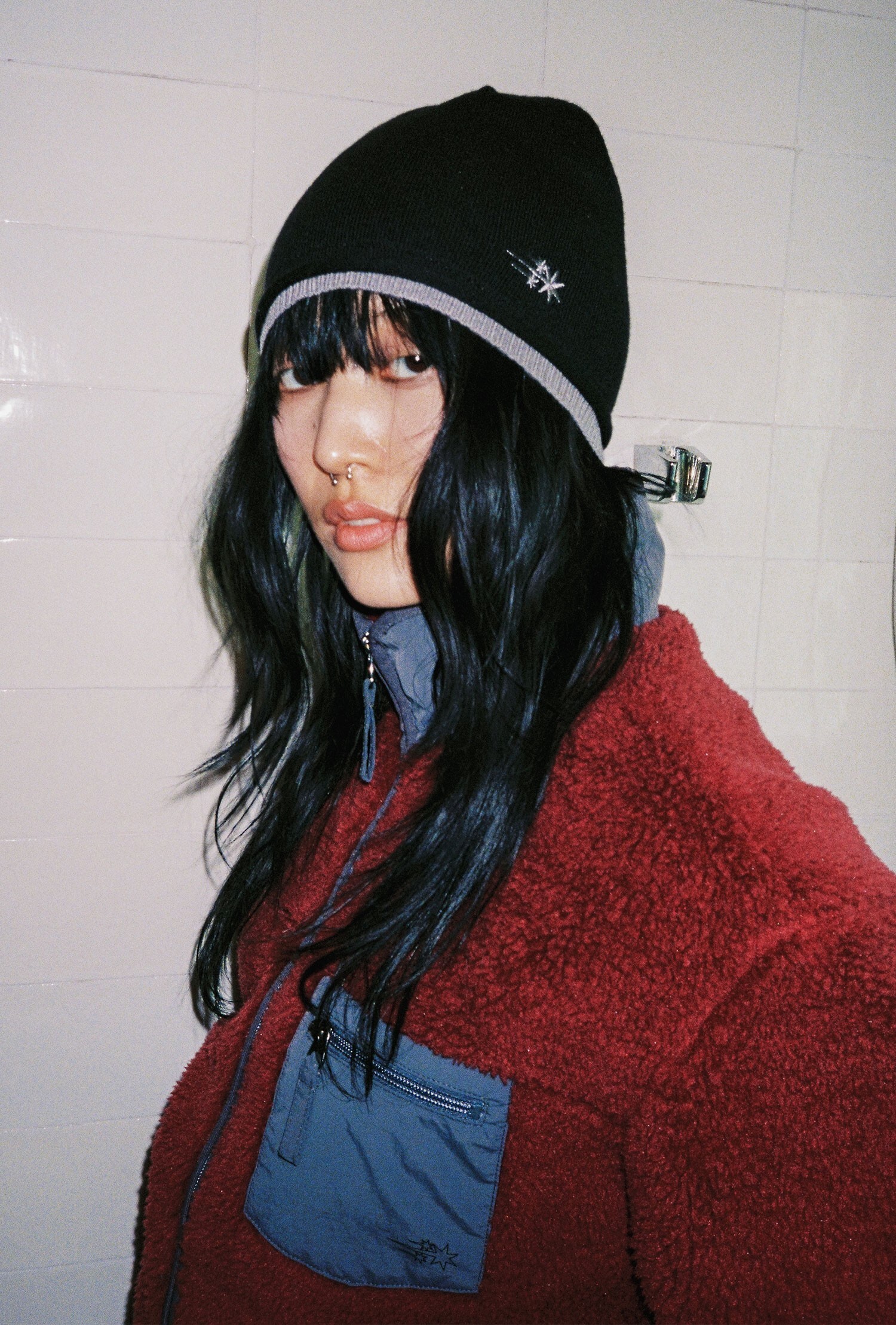 Niceghostclub LAYERED KNIT BEANIE