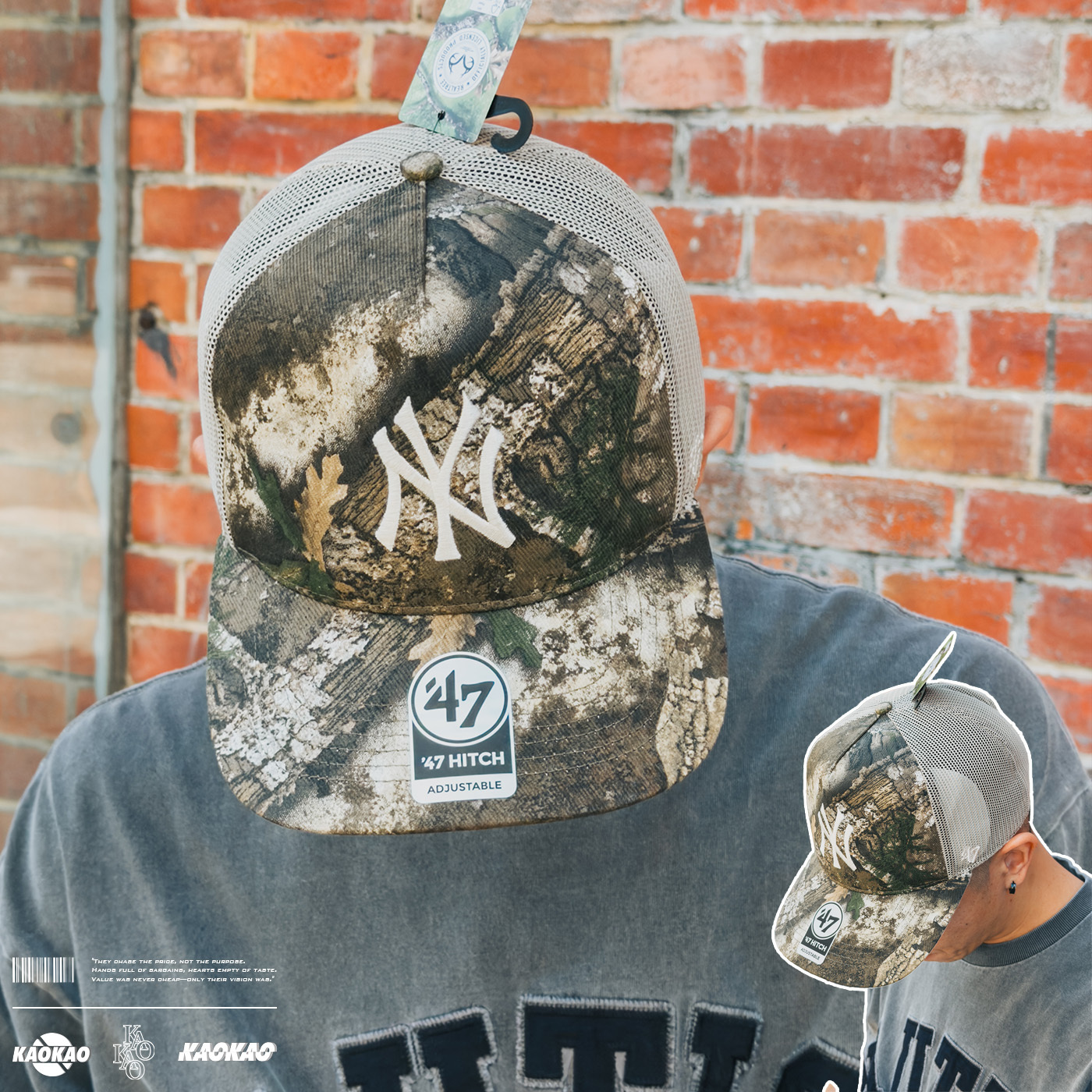 New Era 9TWENTY NY Yankees Realtree 棒球帽
